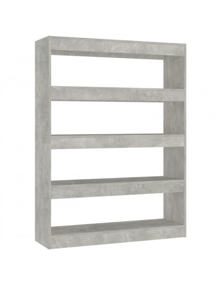 Libreria/Divisorio Grigio Cemento 100x30x135 cm