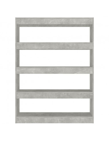 Libreria/Divisorio Grigio Cemento 100x30x135 cm