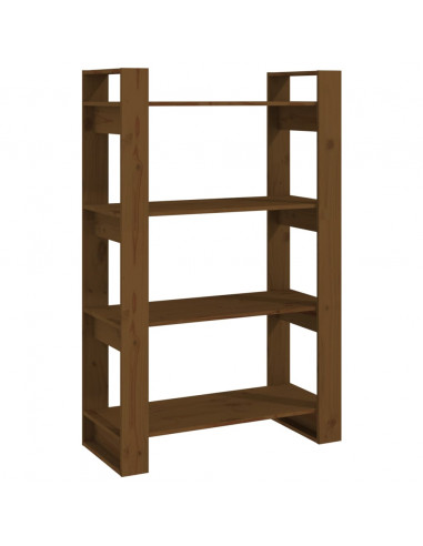 Libreria/Divisorio Miele 80x35x125 cm in Legno Massello