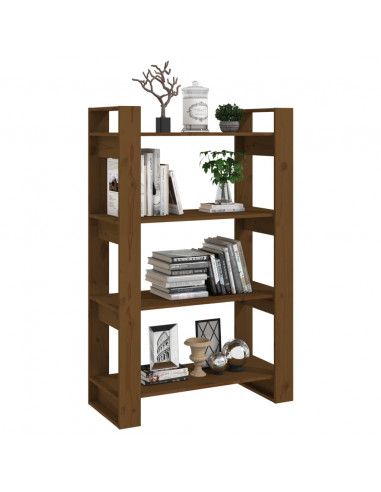 Libreria/Divisorio Miele 80x35x125 cm in Legno Massello