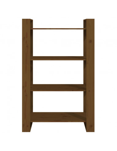 Libreria/Divisorio Miele 80x35x125 cm in Legno Massello