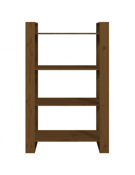 Libreria/Divisorio Miele 80x35x125 cm in Legno Massello