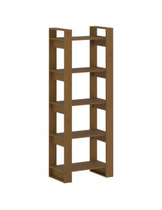 Libreria/Divisorio Marrone Miele 60x35x160 cm Legno Massello 2