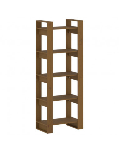 Libreria/Divisorio Marrone Miele 60x35x160 cm Legno Massello