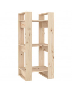 Libreria/Divisorio 41x35x91 cm in Legno Massello di Pino 2