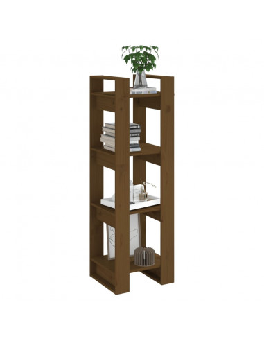 Libreria/Divisorio Miele 41x35x125 cm in Legno Massello