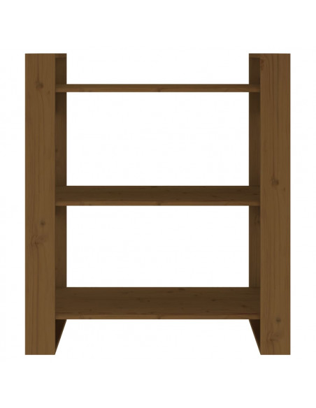 Libreria/Divisorio Miele 80x35x91 cm Legno Massello