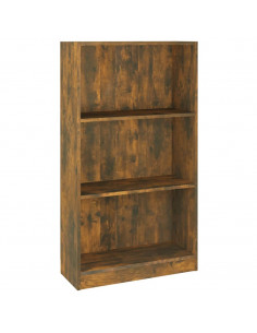 Libreria Rovere Fumo 60x24x109 cm in Legno Multistrato 2
