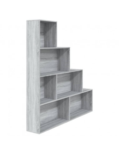 Libreria Grigio Sonoma 155x24x160 cm