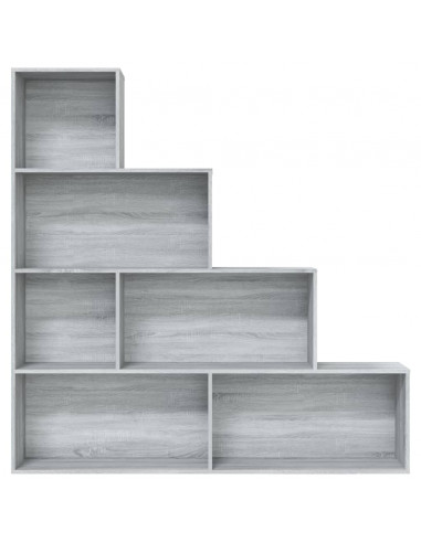 Libreria Grigio Sonoma 155x24x160 cm