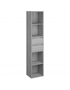 Libreria Grigio Sonoma 36x30x171 cm in Legno Multistrato 2