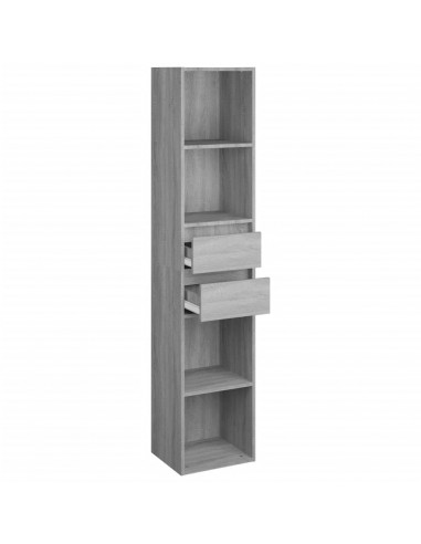 Libreria Grigio Sonoma 36x30x171 cm in Legno Multistrato