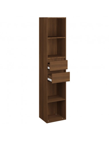 Libreria Rovere Marrone 36x30x171 cm in Legno Multistrato