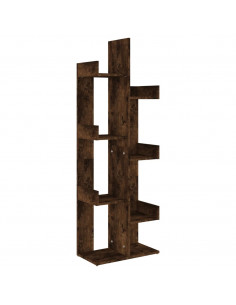 Libreria 48x25x140 cm Rovere Fumo in Legno Multistrato 2