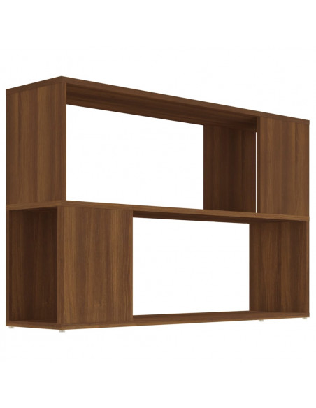 Libreria Rovere Marrone 100x24x63 cm in Legno Multistrato