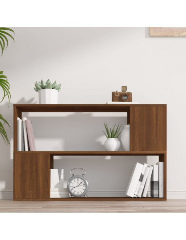 Libreria Rovere Marrone 100x24x63 cm in Legno Multistrato