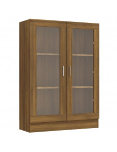 Mobile Vetrina Rovere Marrone 82,5x30,5x115cm Legno Multistrato 2