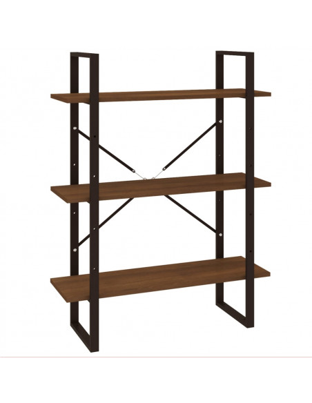 Libreria Rovere Marrone 80x30x105 cm in Legno Multistrato