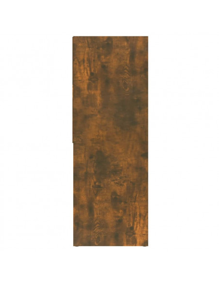 Libreria Rovere Fumo 67x24x161 cm in Legno Multistrato