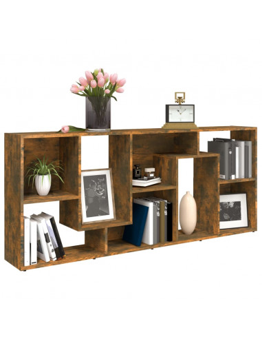 Libreria Rovere Fumo 67x24x161 cm in Legno Multistrato