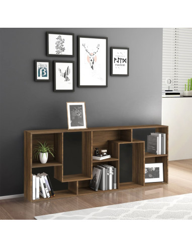 Libreria Rovere Marrone 67x24x161 cm in Legno Multistrato