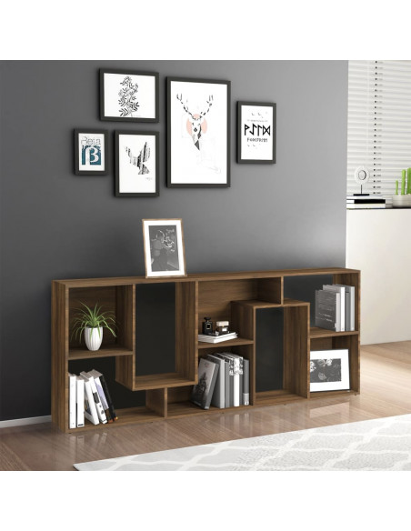 Libreria Rovere Marrone 67x24x161 cm in Legno Multistrato