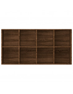 Libreria/Credenza Rovere Marrone 66x30x130 cm Legno Multistrato 2