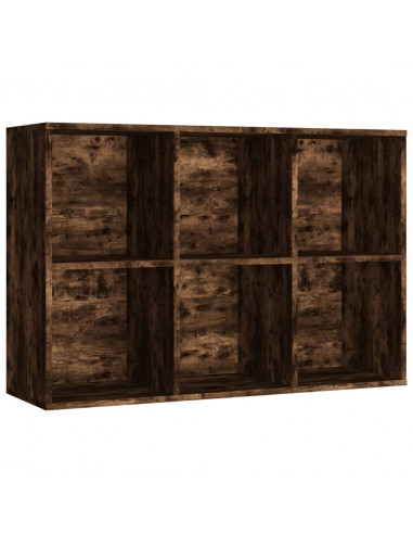 Libreria/Credenza Rovere Fumo 66x30x98 cm in Legno Multistrato