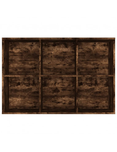 Libreria/Credenza Rovere Fumo 66x30x98 cm in Legno Multistrato