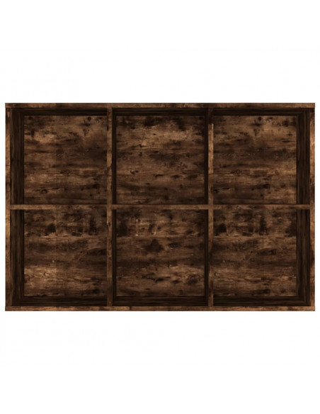 Libreria/Credenza Rovere Fumo 66x30x98 cm in Legno Multistrato