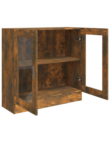 Mobile Vetrina Rovere Fumo 82,5x30,5x80 cm Legno Multistrato