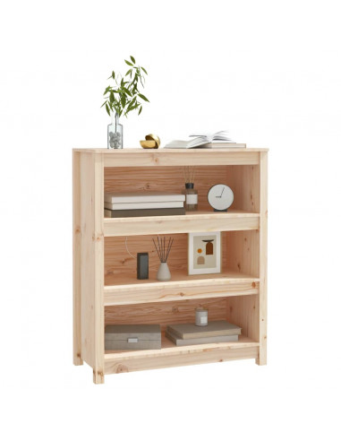 Libreria 80x35x97 cm in Legno Massello di Pino