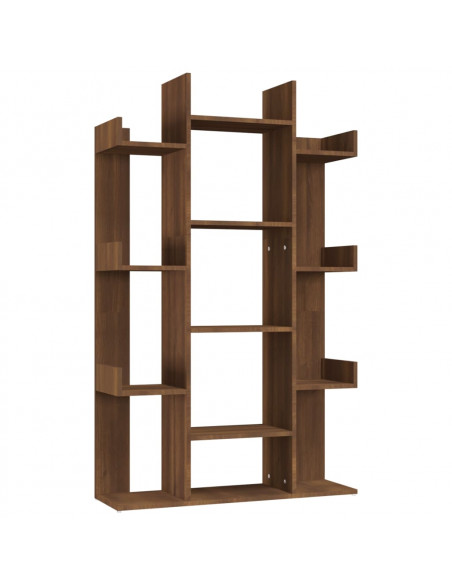 Libreria Rovere Marrone 86x25,5x140 cm in Legno Multistrato