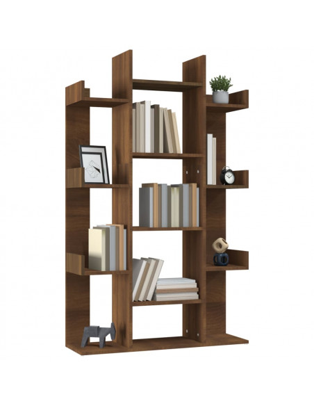 Libreria Rovere Marrone 86x25,5x140 cm in Legno Multistrato