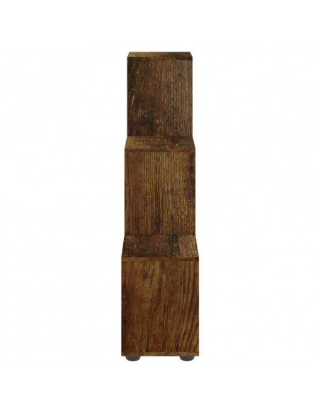 Libreria a Scala Rovere Fumo 107 cm in Legno Multistrato