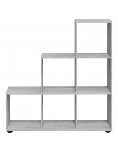 Libreria a Scala Grigio Sonoma 107 cm in Legno Multistrato