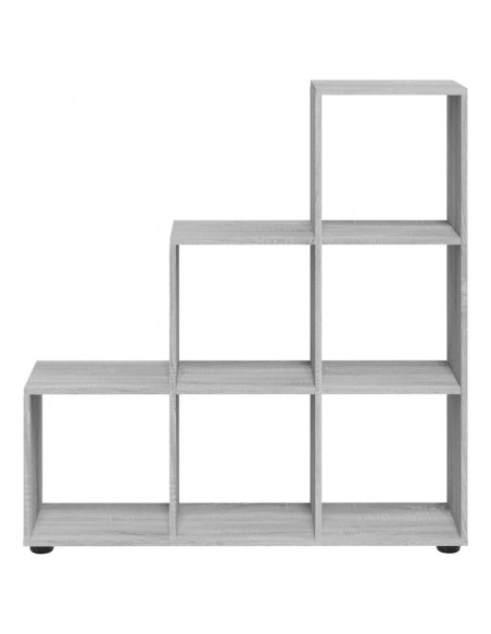 Libreria a Scala Grigio Sonoma 107 cm in Legno Multistrato