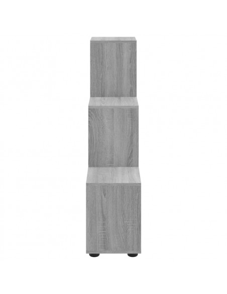 Libreria a Scala Grigio Sonoma 107 cm in Legno Multistrato