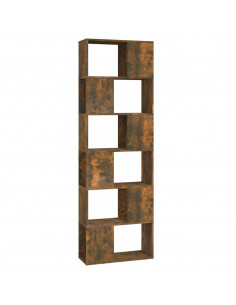 Libreria/Divisorio Rovere Fumo 60x24x186 cm 2