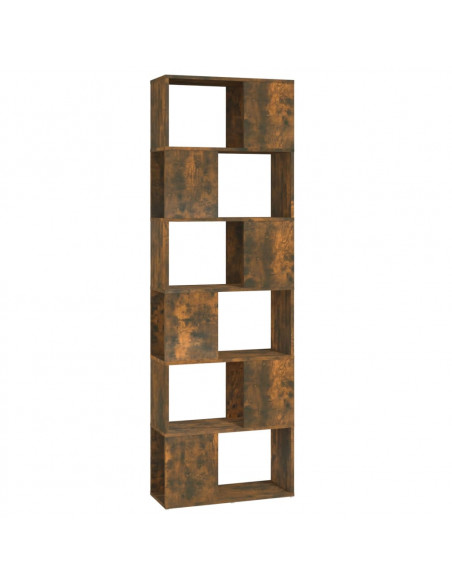 Libreria/Divisorio Rovere Fumo 60x24x186 cm