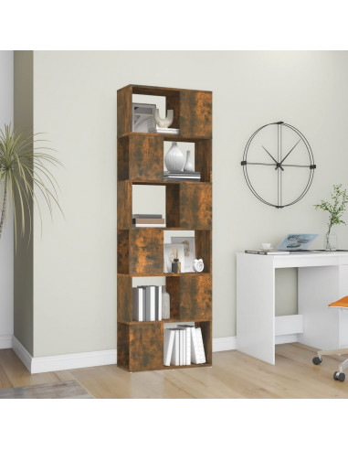 Libreria/Divisorio Rovere Fumo 60x24x186 cm