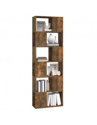Libreria/Divisorio Rovere Fumo 60x24x186 cm