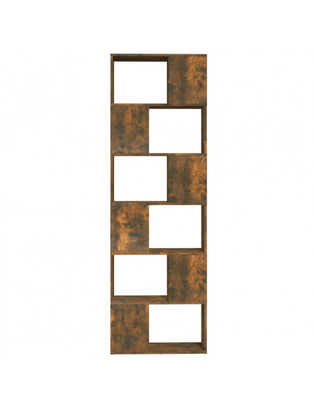 Libreria/Divisorio Rovere Fumo 60x24x186 cm