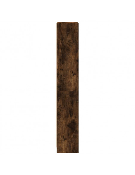 Libreria a 4 Ripiani Rovere Fumo 40x24x143 cm Legno Multistrato