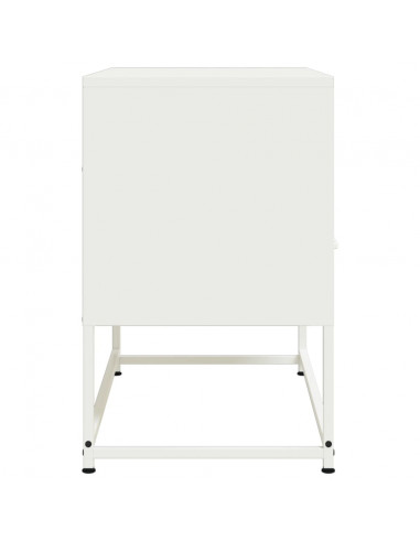 Mobile TV Bianco 68x39x60,5 cm in Acciaio