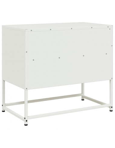 Mobile TV Bianco 68x39x60,5 cm in Acciaio