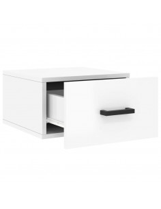 Comodini a Muro 2 pz Bianco Lucido 35x35x20 cm 2