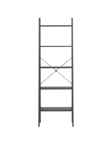 Scaffale Autoportante con 5 Ripiani Nero 56x35x174 cm