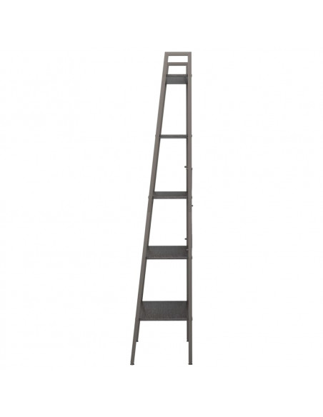 Scaffale Autoportante con 5 Ripiani Nero 56x35x174 cm