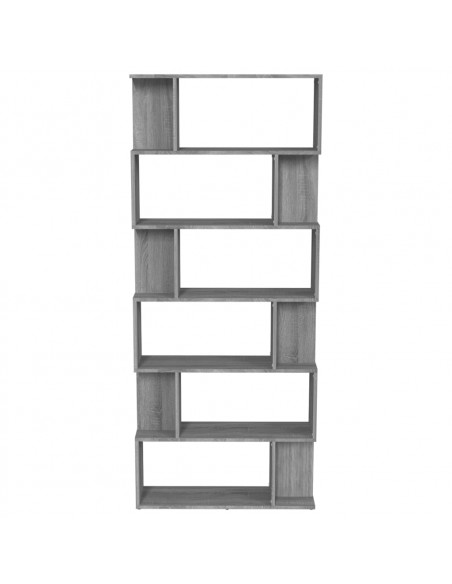 Libreria/Divisorio Grigio Sonoma 80x24x192 cm Legno Multistrato